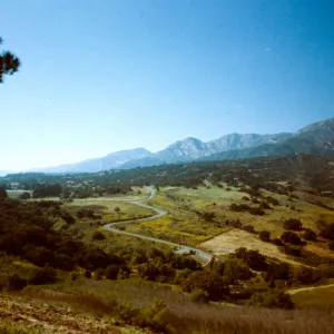 Sheffield Reservoir with Santa Ynez Mountains behind