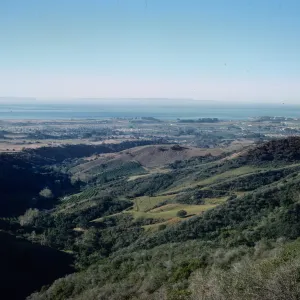 Santa Barbara from San Marcos Pass, chaparral