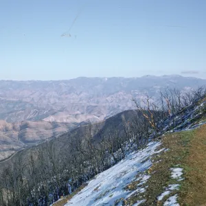 snow, burn area, Camino Cielo