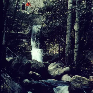 standing on the Old Mission Dam, Mission Creek