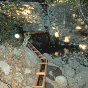 redwood flume, Mission Dam