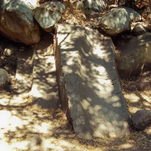 chiseled rock in Mission Canyon