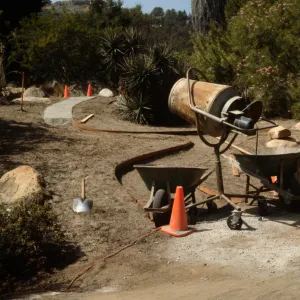 construction of the Desert Wash, SBBG