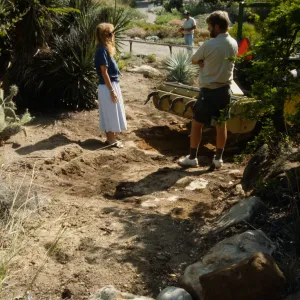 construction of the Desert Wash, SBBG