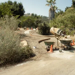 construction of the Desert Wash, SBBG