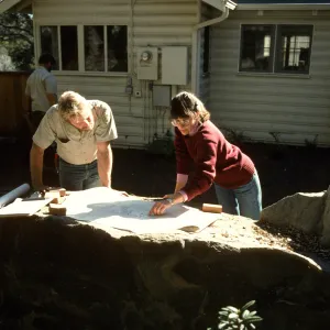 SBBG Home Demonstration Garden construction