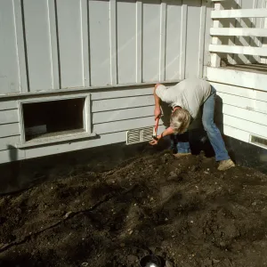 SBBG Home Demonstration Garden construction