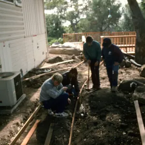 SBBG Home Demonstration Garden construction