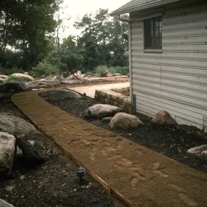 SBBG Home Demonstration Garden construction
