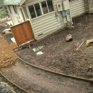 SBBG Home Demonstration Garden construction