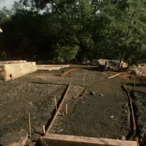 SBBG Home Demonstration Garden construction
