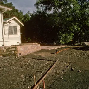 SBBG Home Demonstration Garden construction