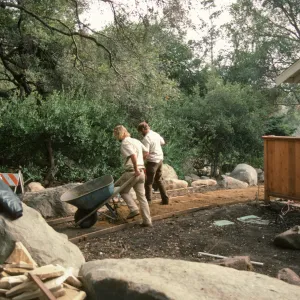 SBBG Home Demonstration Garden construction