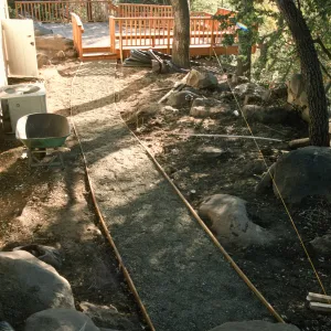 SBBG Home Demonstration Garden construction