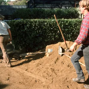 SBBG Home Demonstration Garden construction