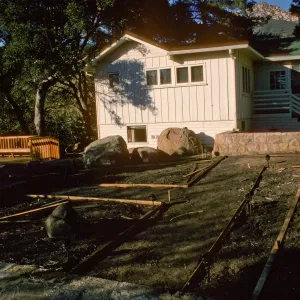 SBBG Home Demonstration Garden construction