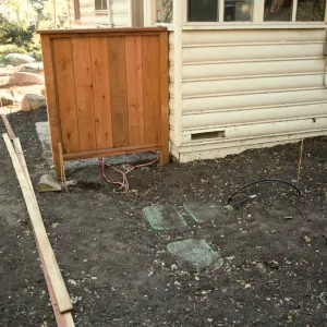 SBBG Home Demonstration Garden construction
