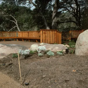 SBBG Home Demonstration Garden construction