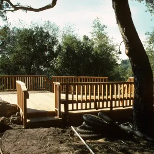 SBBG Home Demonstration Garden construction