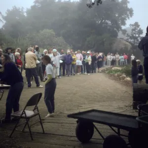 Fall Plant Sale, 1988, prior to opening