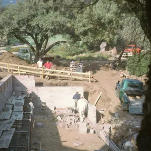 North Wing Construction, cinder blocks