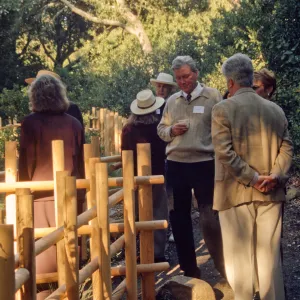 people at tea house event