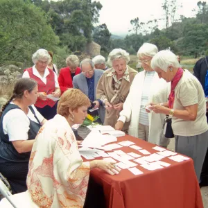 Guests at Tea House event