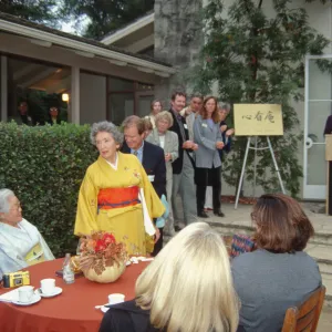 Tea House event in the Courtyard, Blaksley Library, 2000