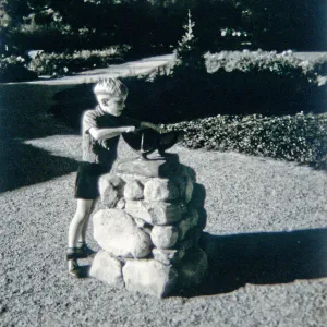 boy with Sundial