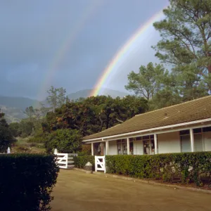 double rainbow over SBBG