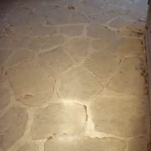 Stone floor in the Information Kiosk