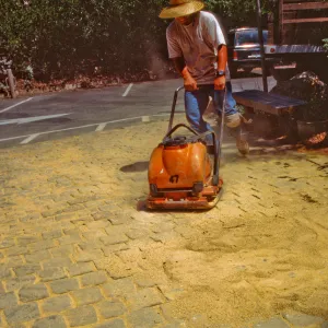 New pavered path at Garden Entrance