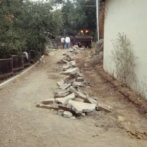 New pavered path to the Cottage