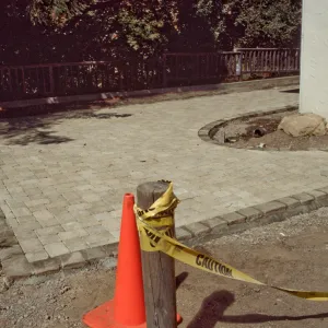 New pavered path to the Cottage