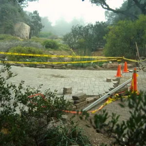 New pavered path at Garden Entrance