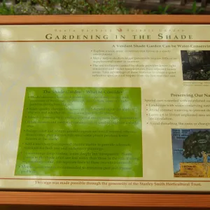 'Gardening in the Shade' Interpretive Panel, Home Demonstration Garden