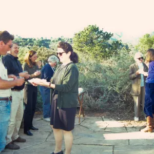 Dedication of Chaparral interpretive panel on the Porter Trail