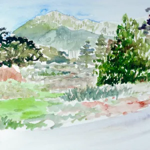 Watercolor of the Meadow