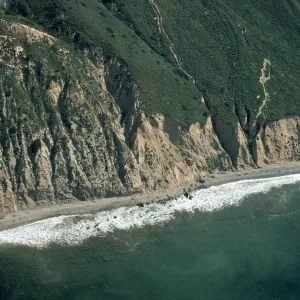 Valley Anchorage, Santa Cruz Island, from the air