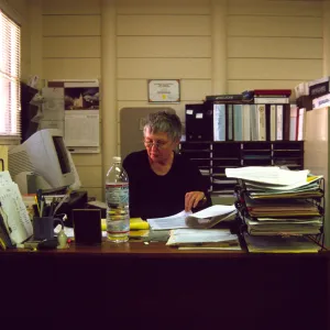 SBBG People: Linda Wolf in Cottage Office
