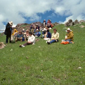 Foray Group at Lunch, Figueroa Mountain