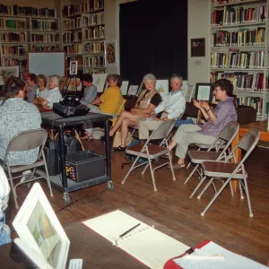 Art Exhibit, Docent Meeting, Lecture, Library