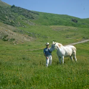 De la Guerra Springs, Pete and white horse