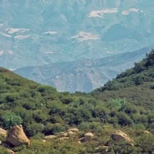 San Rafael Mountains from West Camino Cielo
