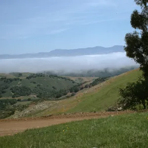 See & Perfumo Canyon Road, looking north