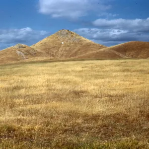 brown foothills near Springville