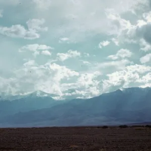 Panamint Mountains, from Furnace Creek Ranch, clouds