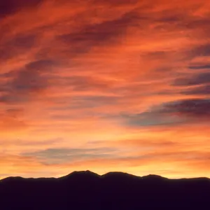 red skies, DV 49 'Sunset over the Panamints'