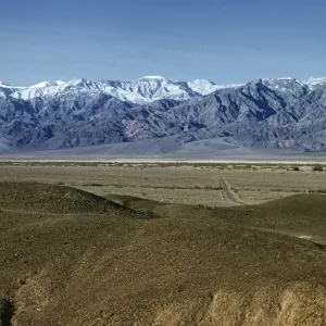 Telescope Peak from hill at Texas Spring, Death Valley
