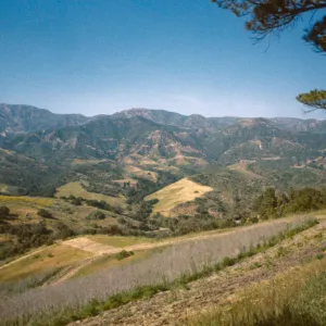 Santa Ynez Mountains from east end of Mission Ridge